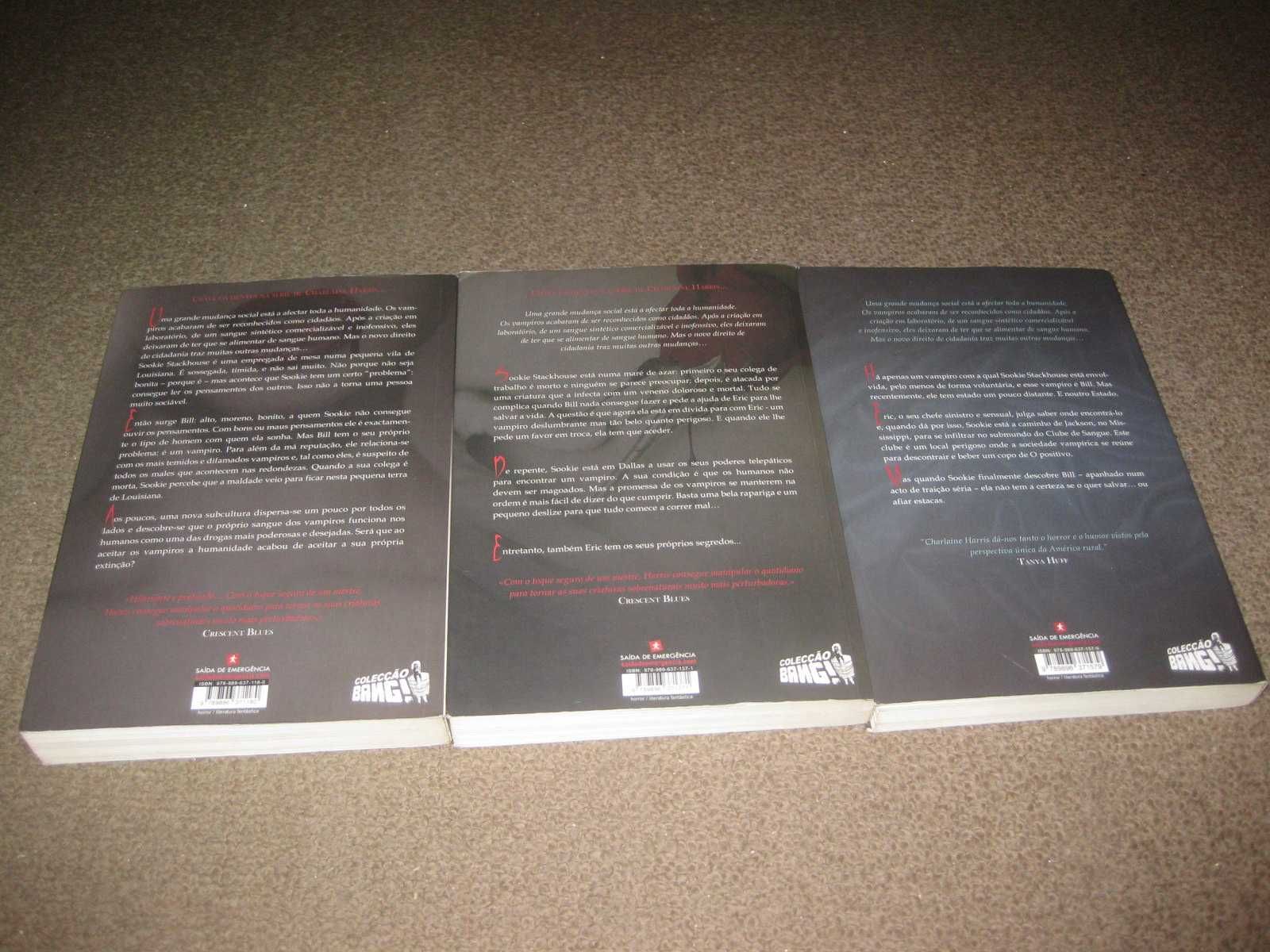3 Livros de Charlaine Harris/ A Saga do Sangue Fresco. Trilogia.