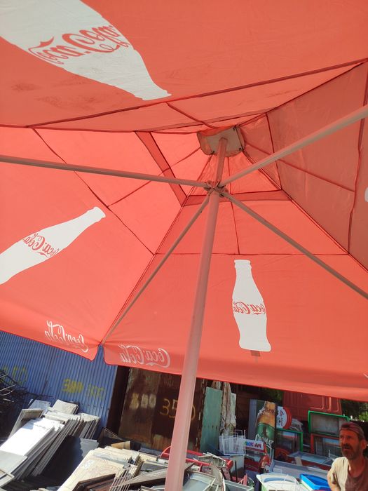 Зонт вуличний зонт великий зонт з тентом 3.3*3.5м, зонт 4*4м