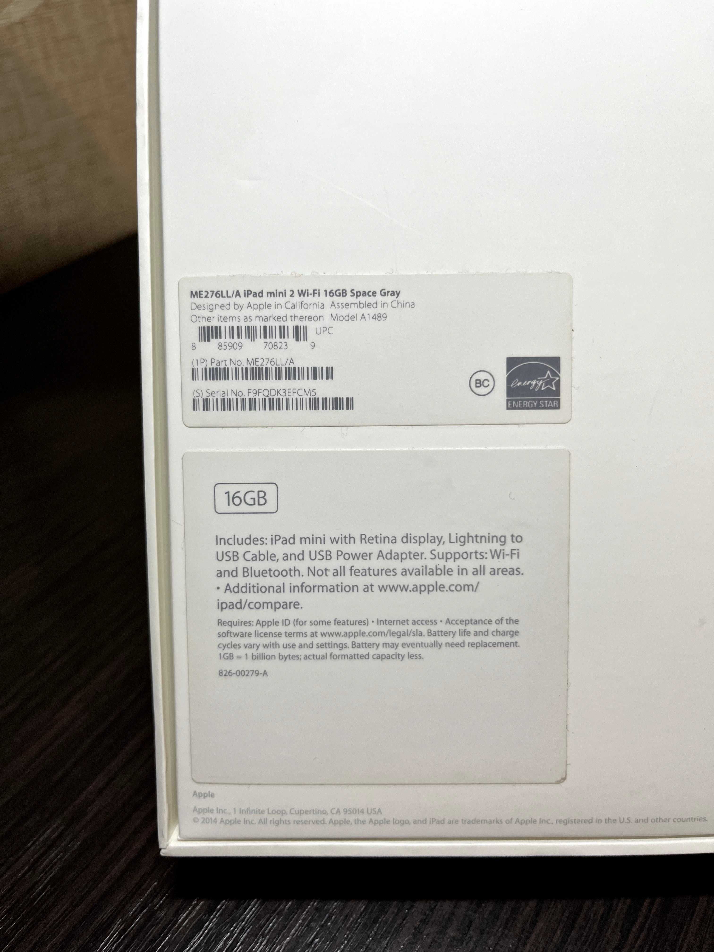 Планшет - Apple iPad mini 2, 16gb, Space Gray