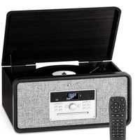 Wieża stereo retro gramofon radio DAB+ FM CD Bluetooth Aux Bella Ann