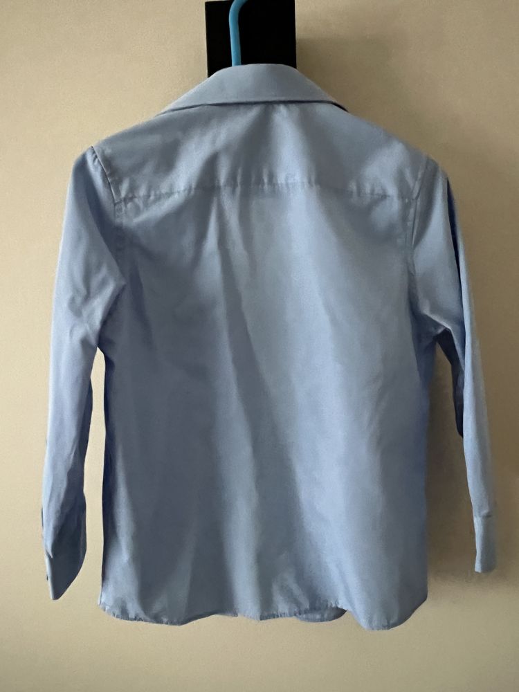 M&S elegancka wizytowa błękitna koszula r. 110,116 cm 5,6 lat