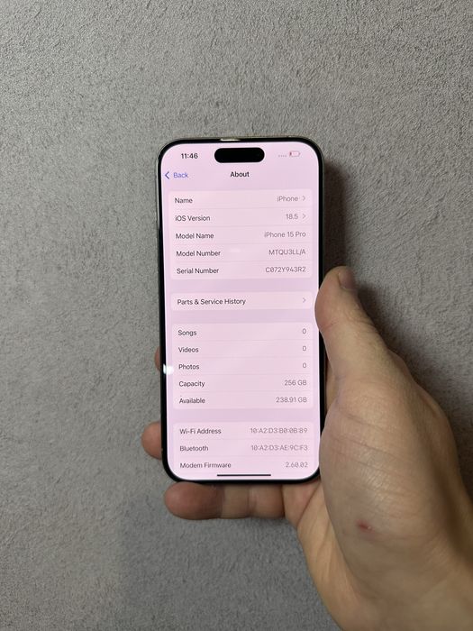 iPhone 15 Pro 256 gb neverlock