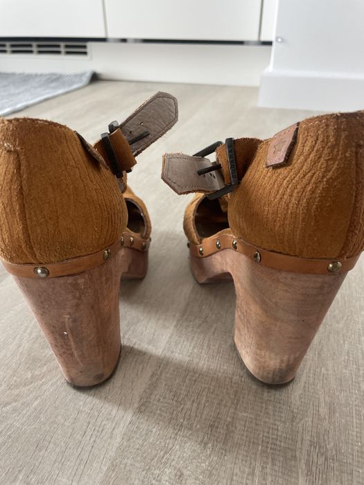 Sandálias cubanas castanhas 37
