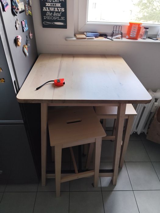 Stół i taborety stołki barowe IKEA