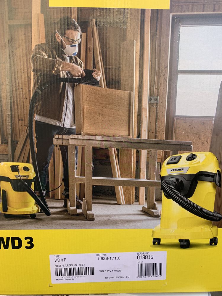 KARCHER WD 3 P пылесос для инструмента 1.628-171.0