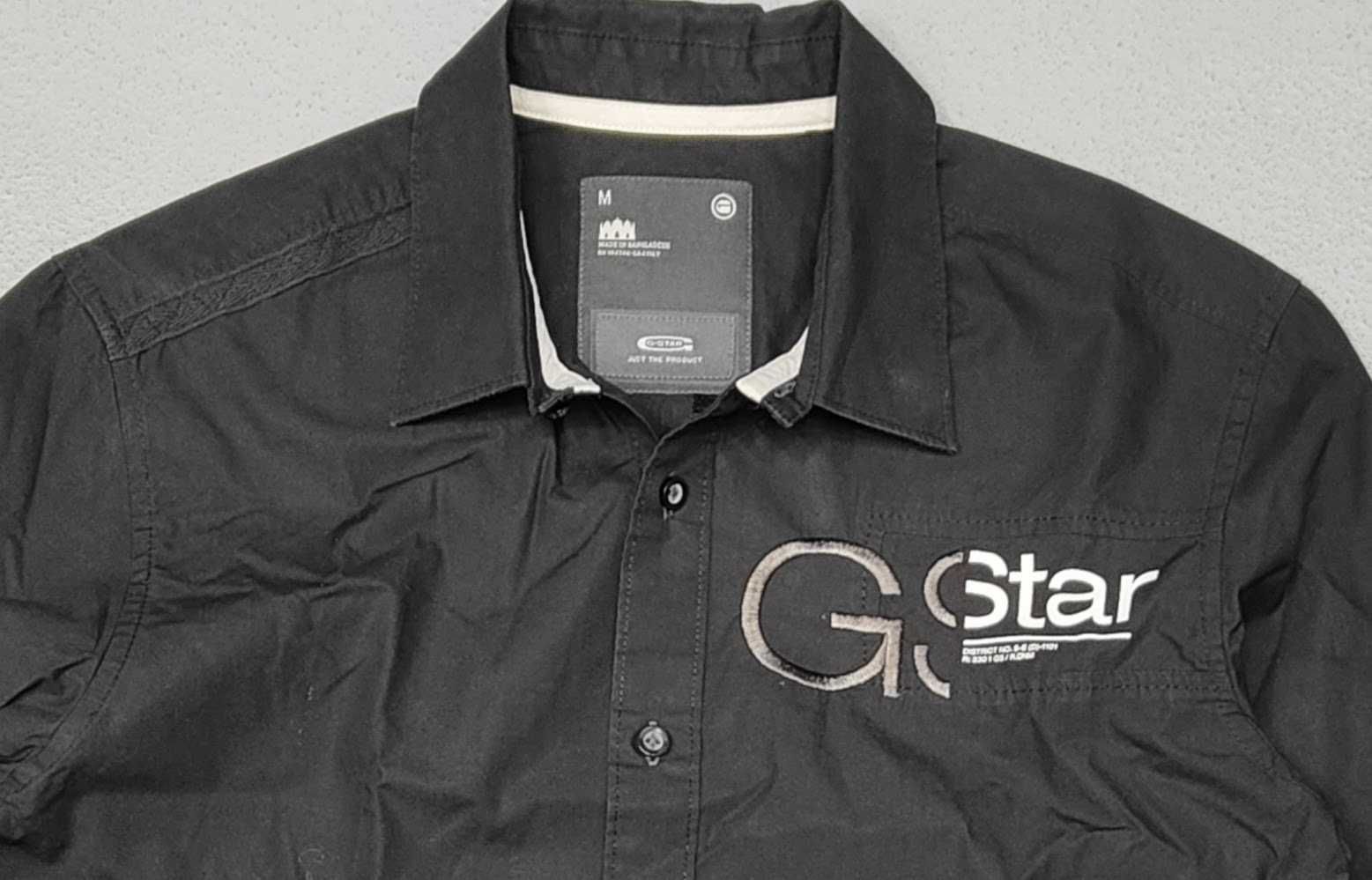 Hr) G-STAR RAW oryginalna logowana koszula męska Roz.M