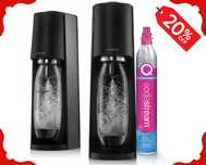 SATURATOR Sodastream Terra Czarny Do Wody Gazowanej Butelka (-20%)