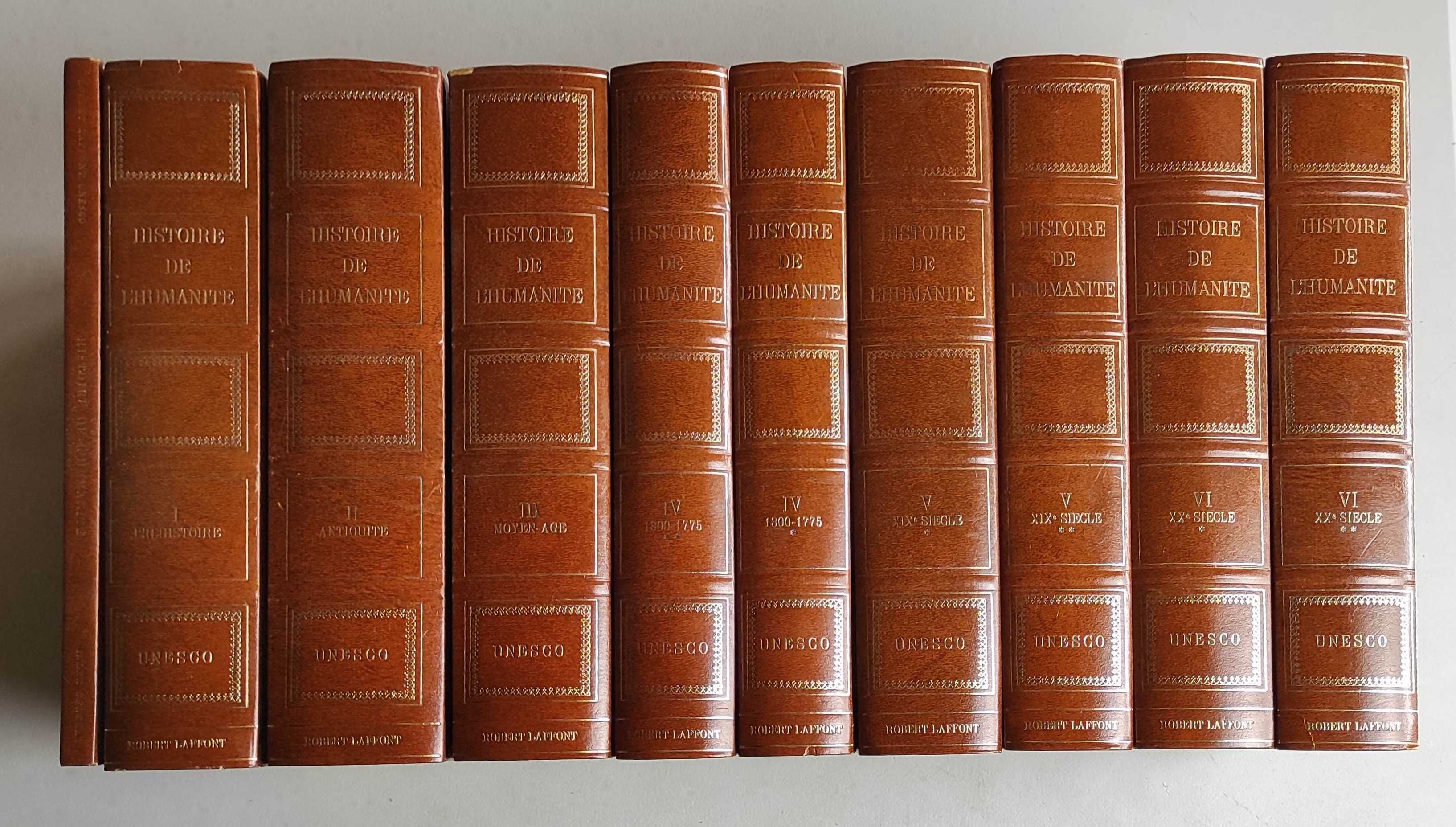 Coleção de Livros - Histoire De L`Humanite - 9 Volumes + Índex