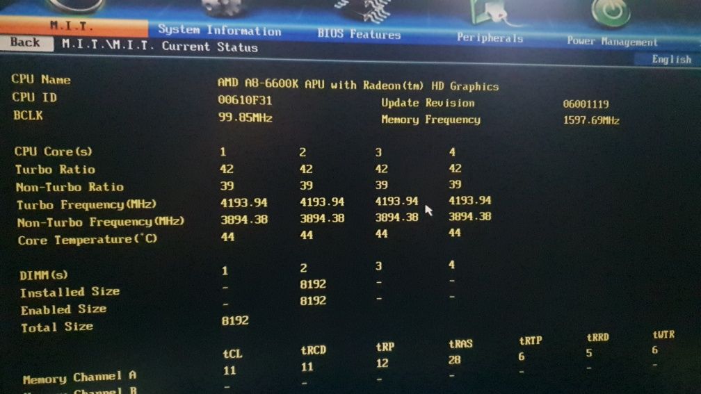 AMD A8 6600K 4x3.9Ghz FM2 Radeon HD8570D