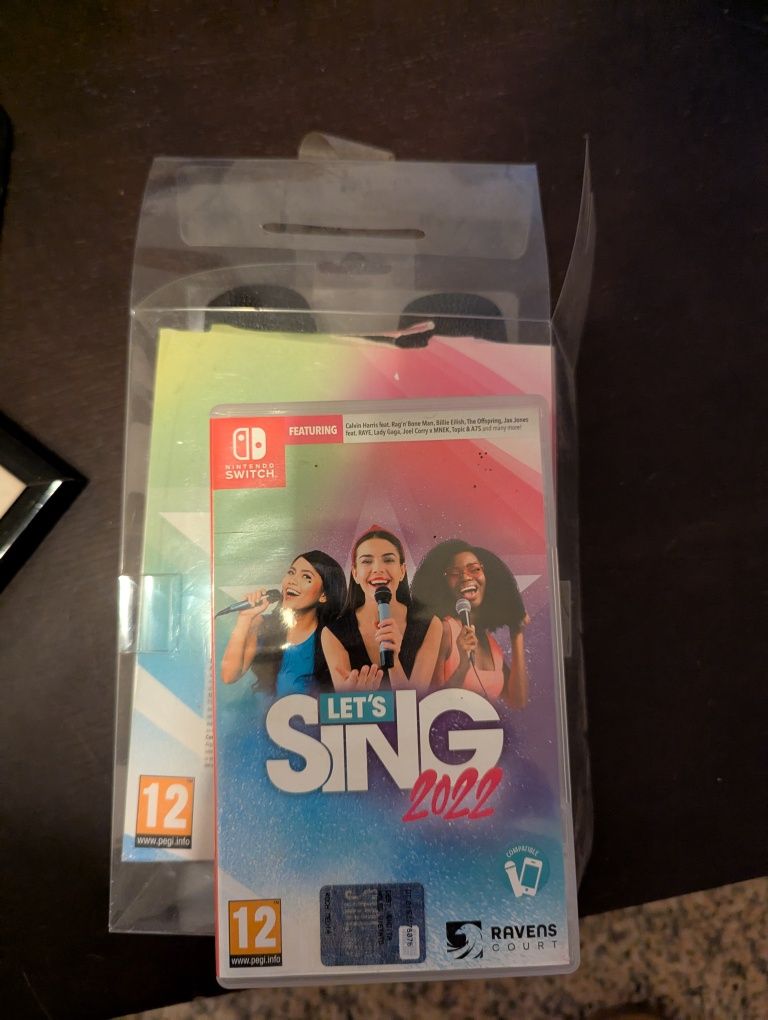 Pack Nintendo Switch + Jogos + Switch Pro Controller + Micros Sing