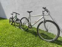 Duas bicicletas ,uma adulto/ uma criança