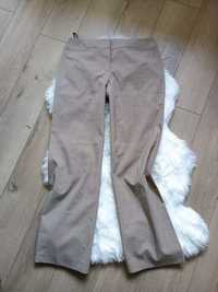 beżowe spodnie szerokie nogawki Marks &Spencer M