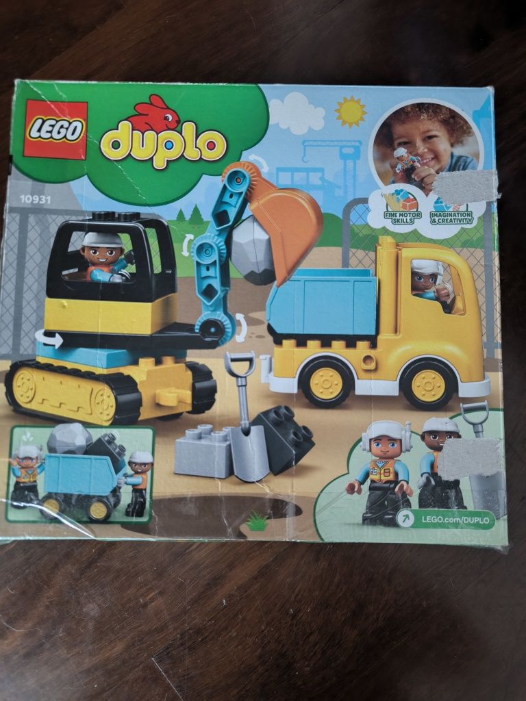Lego duplo 2+ trator e escavadora