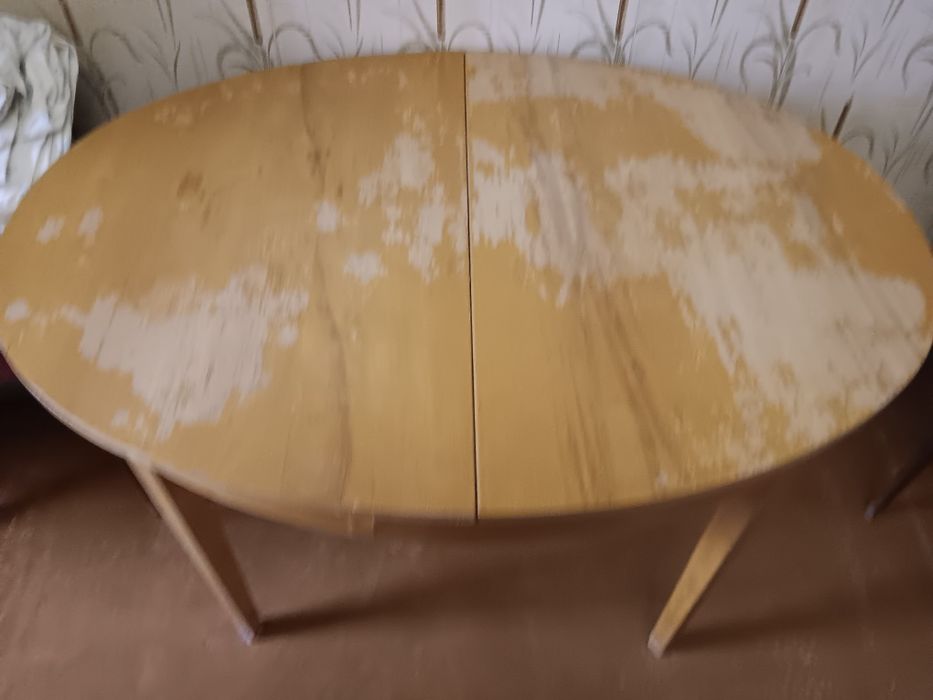 Стол овальный ссср винтаж советский раздвижной