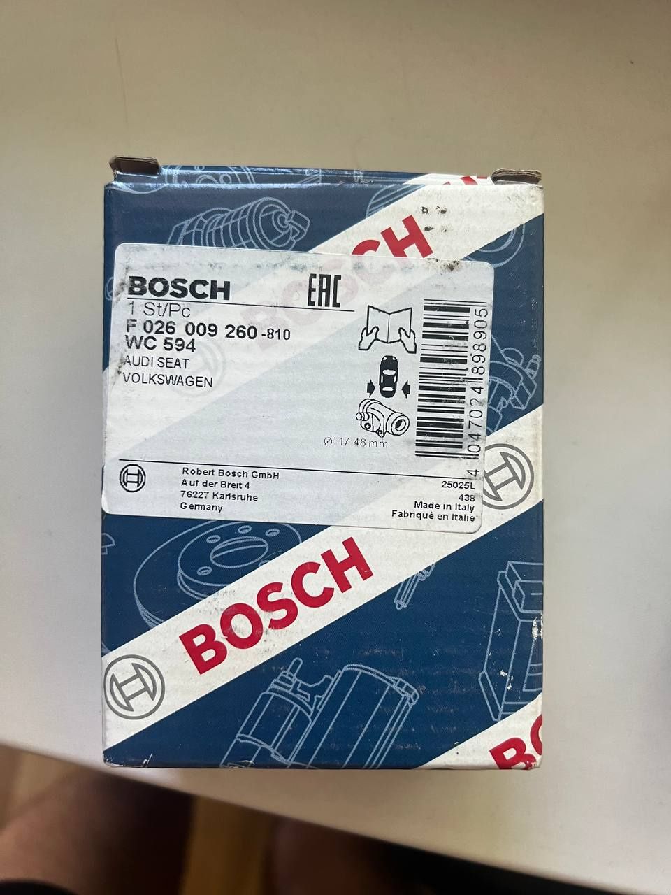 Колесный тормозной цилиндр Bosch