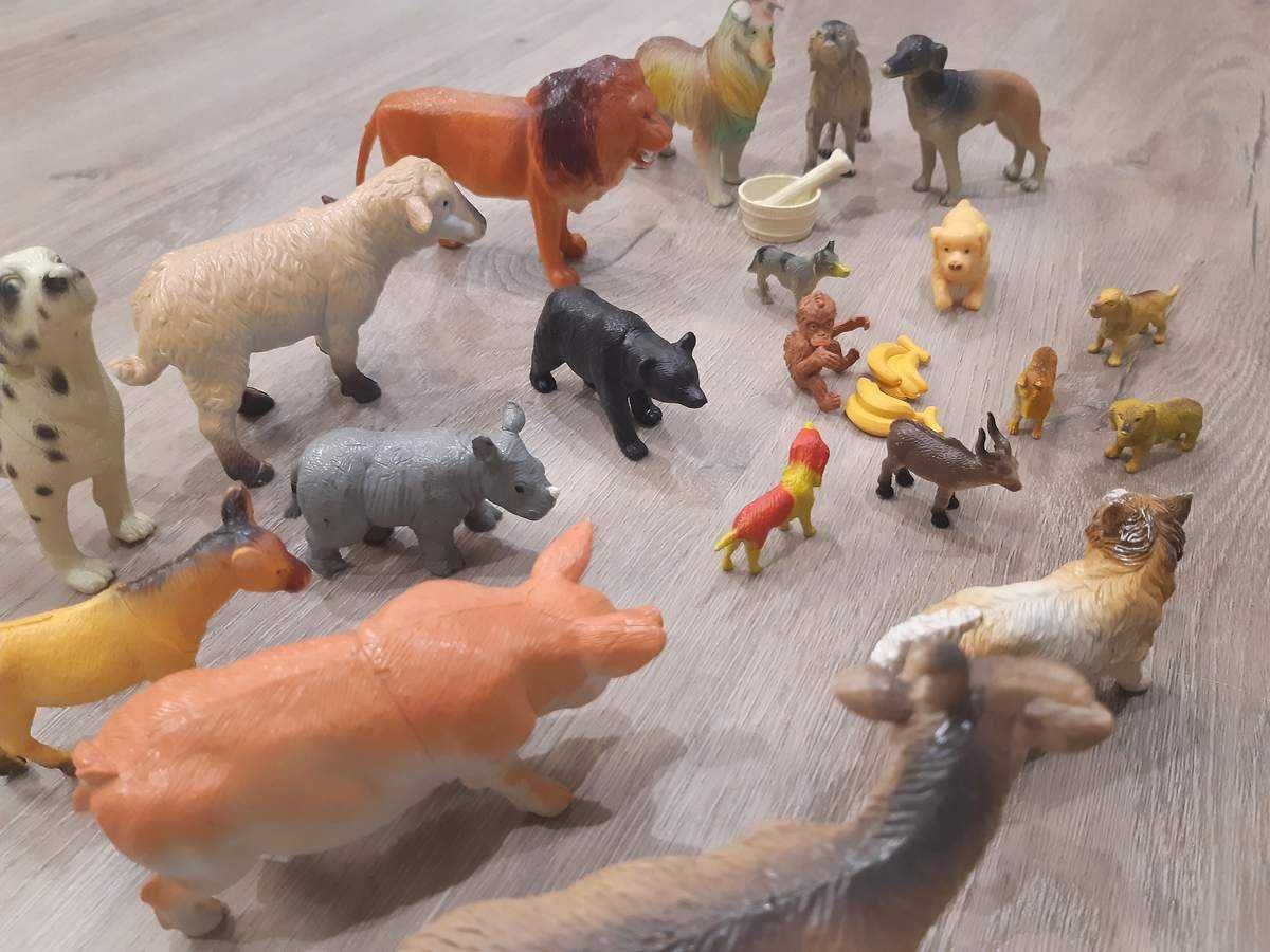 Zwierzęta figurki zabawki – ZOO, safari, farma - zestaw