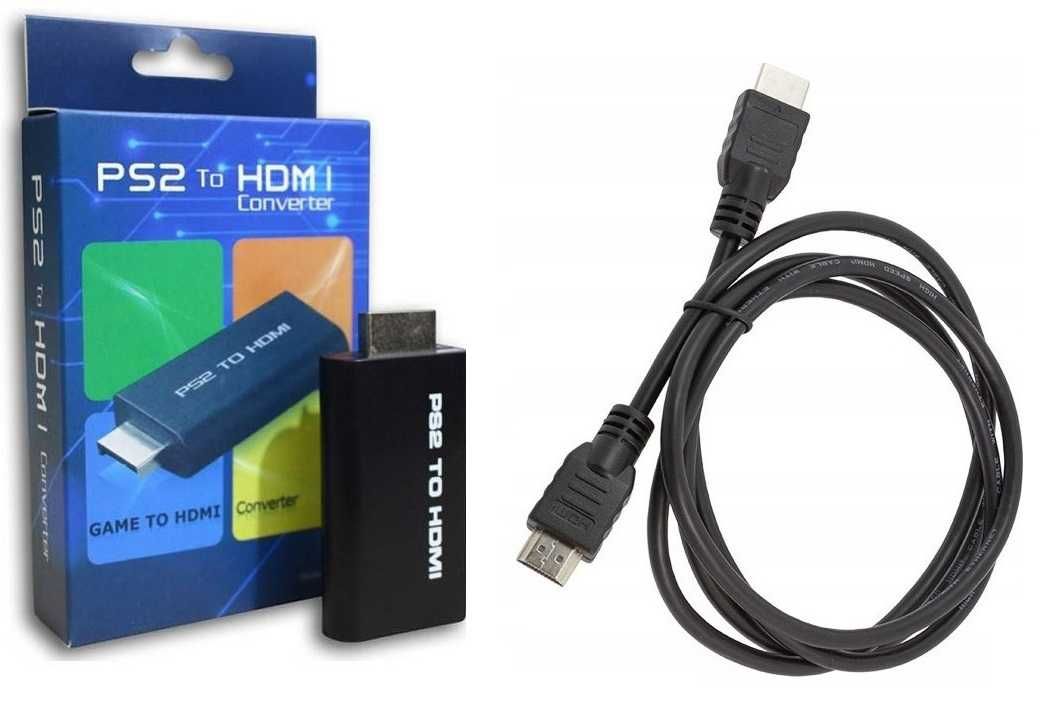 Konwerter PS2 do HDMI + Kabel HDMI * Serwis Konsol VideoPlay Wejherowo