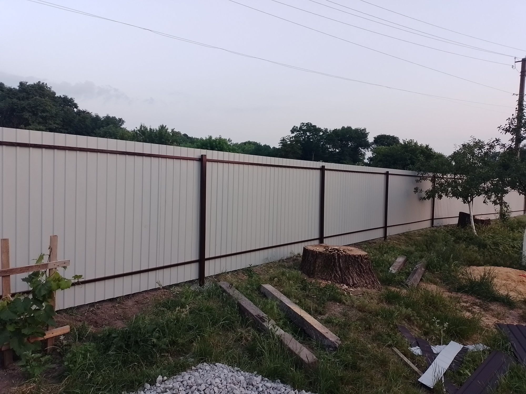 Продам ворота розпашні відкатні калітка забор огорожа тин бетон роботи