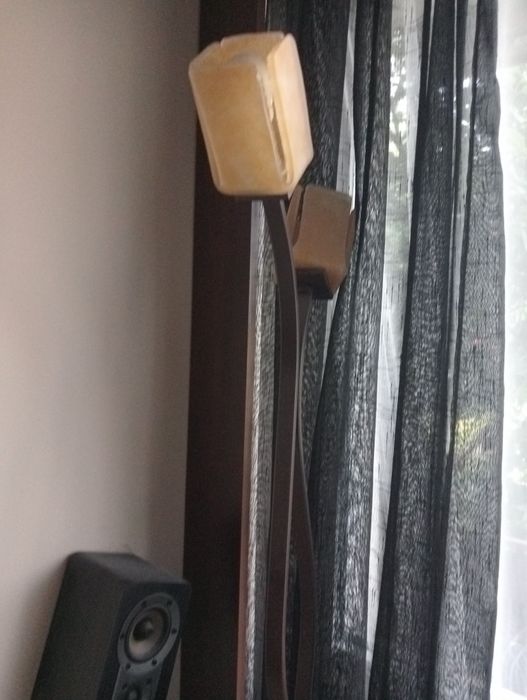 Lampa stojąca brazowa