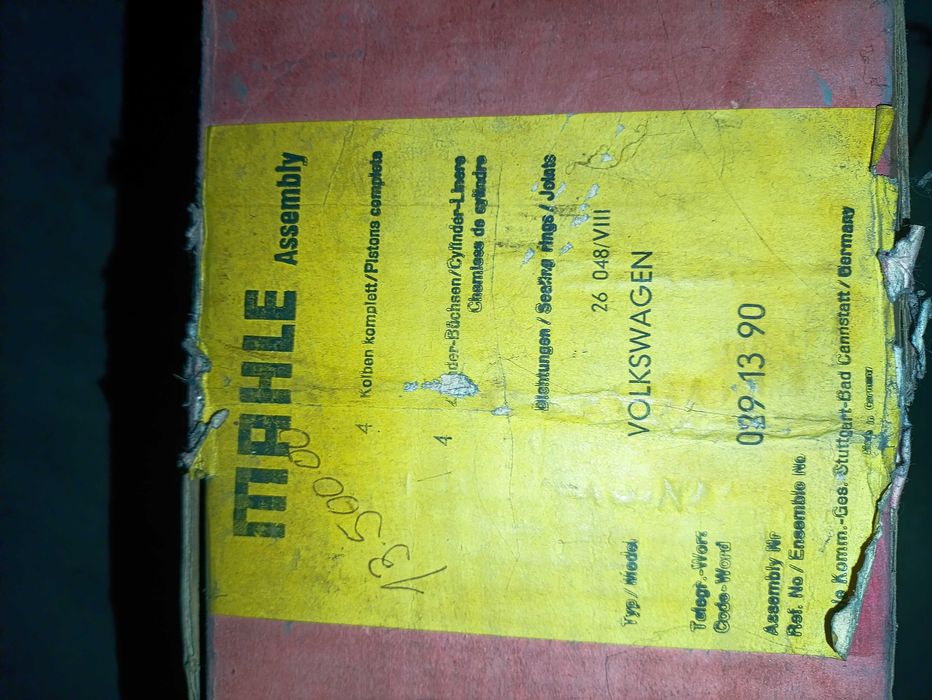 Jogo camisas e pistons VW carocha novo marca Mahle