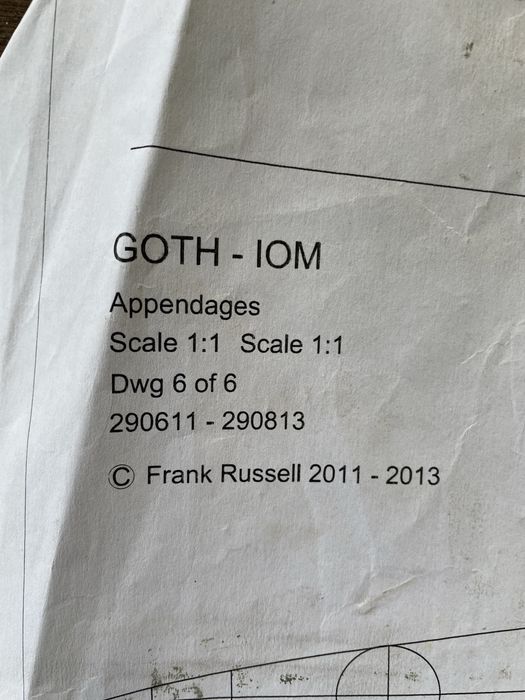 Żaglówka rc Goth Iom F5E