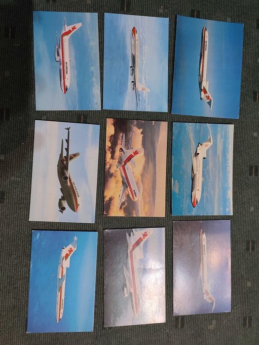 9 Postais com aviões TAP