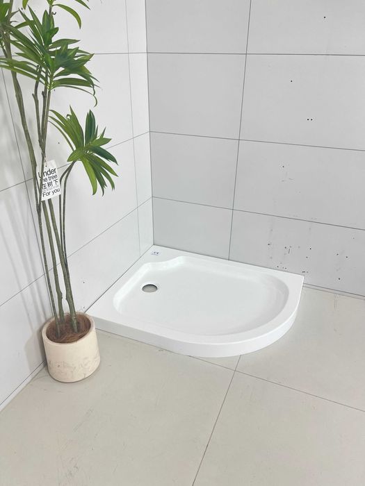 Kabina Prysznicowa Lewa Asymetryczna 100x80 + Brodzik 7 cm + Syfon