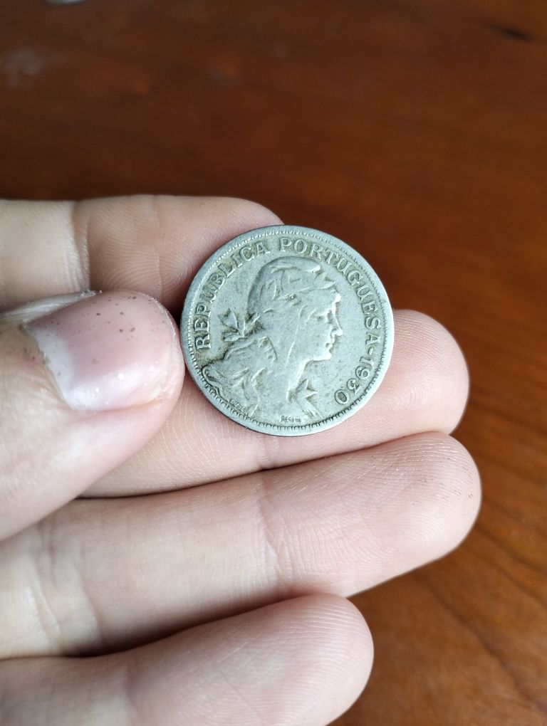 Moeda 50 centavos Cabo Verde 1930