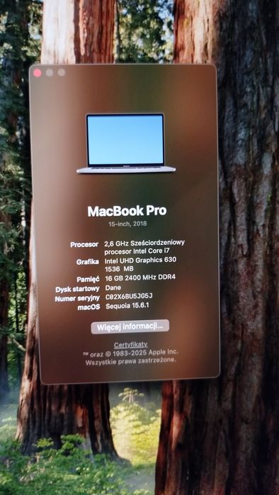 MacBook Pro 15 2018