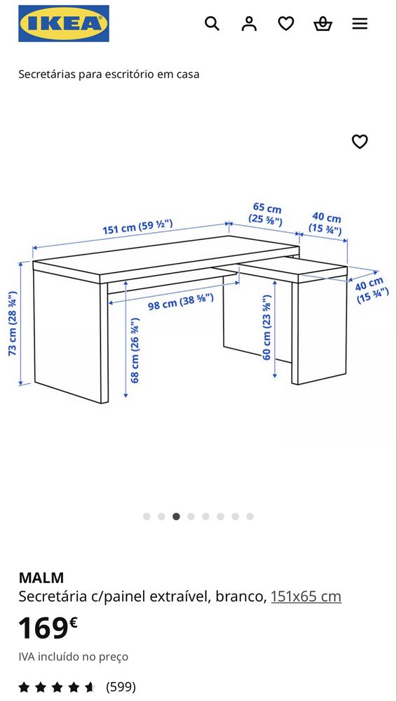 Secretária Malm Ikea