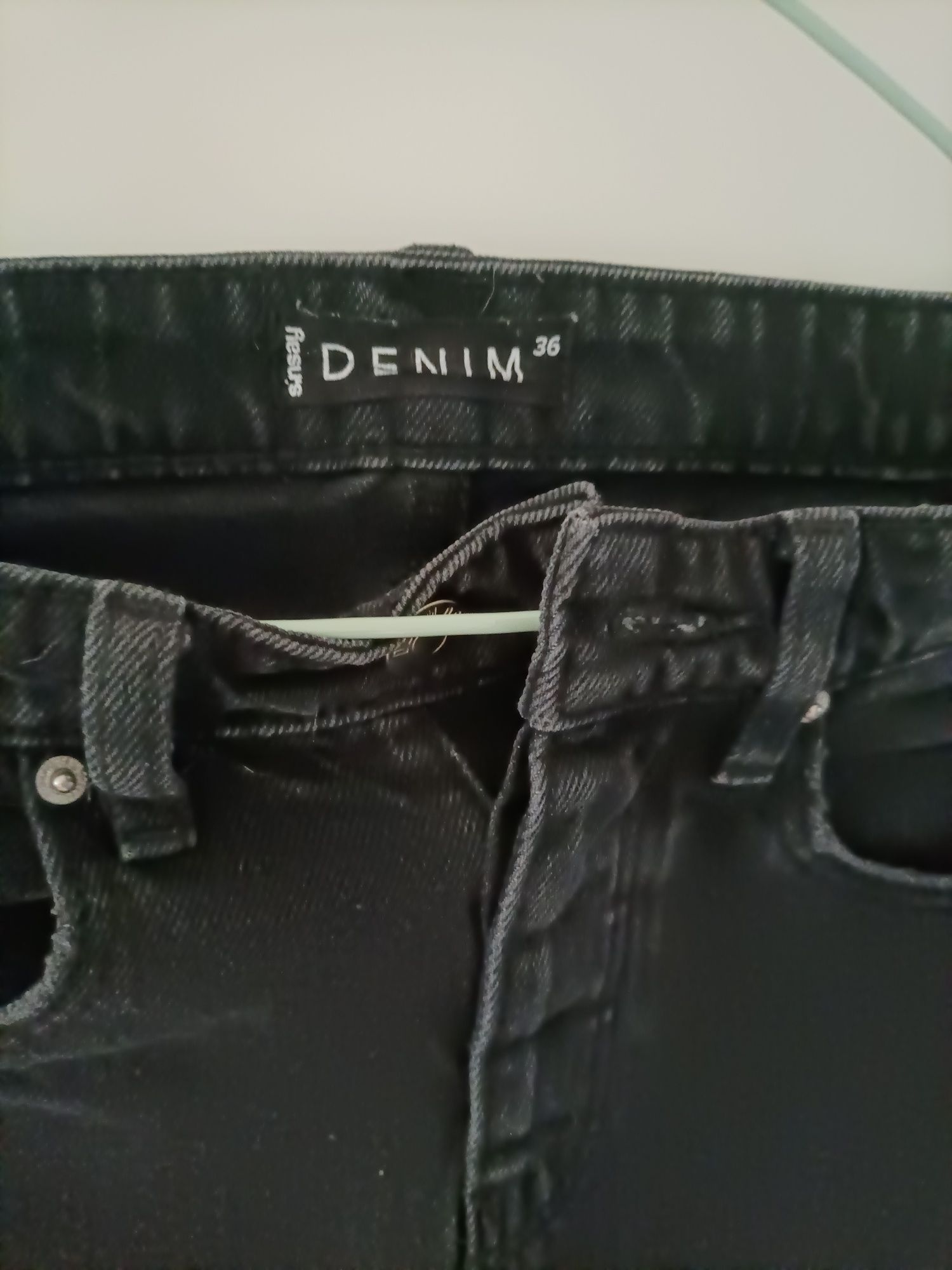 Nowe spodnie dżinsowe szerokie r 36 h&m
