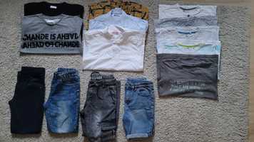 Ubrania chłopięce 146 PACZKA - koszulka, bluza, koszula, spodnie