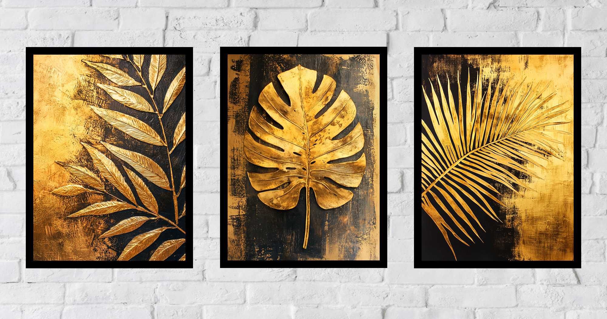30x40 obrazy w ramie plakaty ramka MONSTERA SALON NATURA LIŚĆIE boho