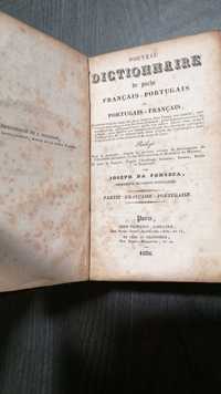 Antigo dicionário 1836 francês português