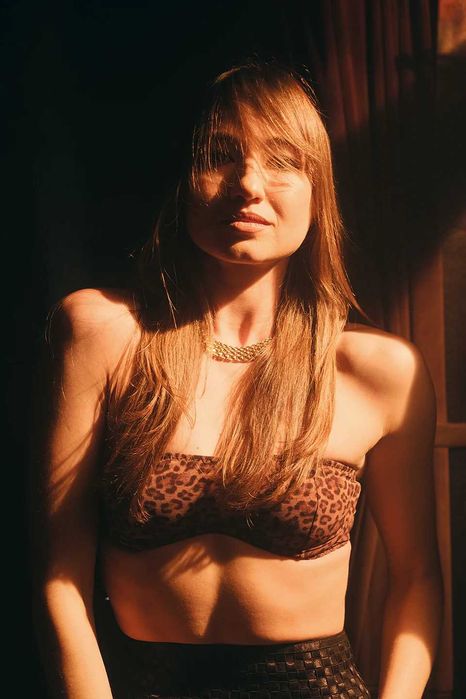 Леопардовий топ бандо, бра YesUndress