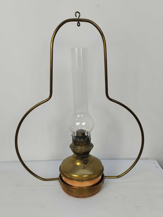 Lampa Naftowa Mosiężna wisząca