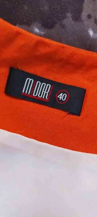 Sukienka ołówkowa wąż elegancka 40 L pomarańczowa