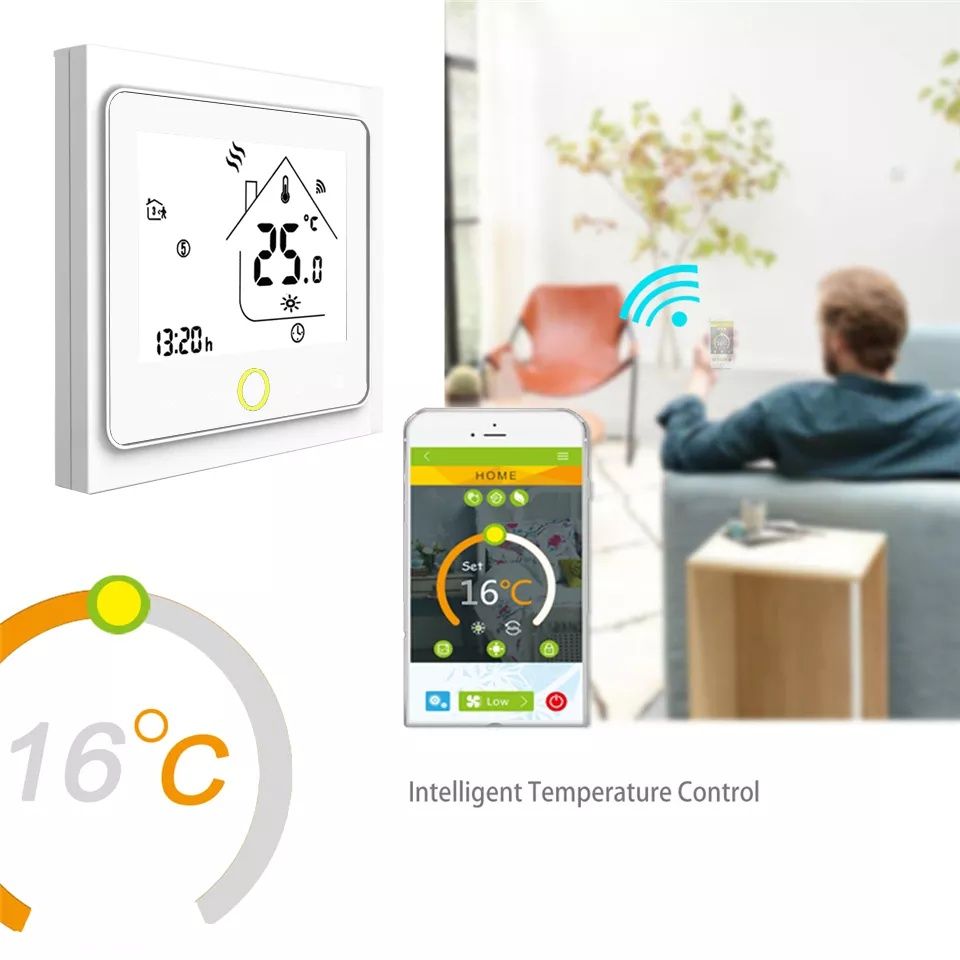 Терморегулятор Moes с WIFI термостат для теплої підлоги/для газ котла