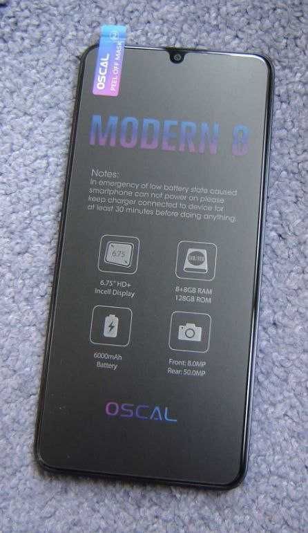 Смартфон OSCAL MODERN 8, 6,75" 90 Гц 8/256ГБ+1Tb 6000мАч/50MP