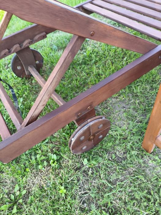 Leżak Dalripa 71 x 198 cm drewno eukaliptus twarde FSC