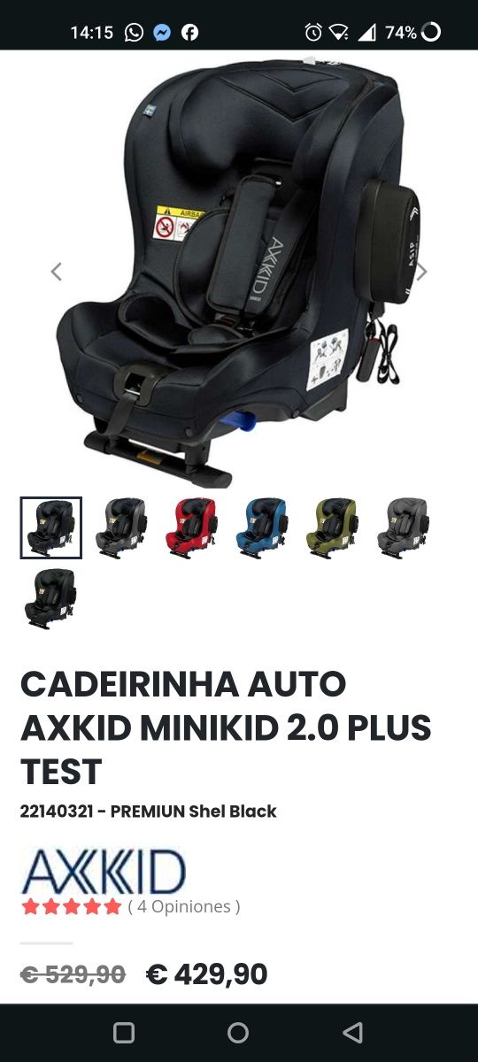 Cadeira Bebe Axkid Minikid