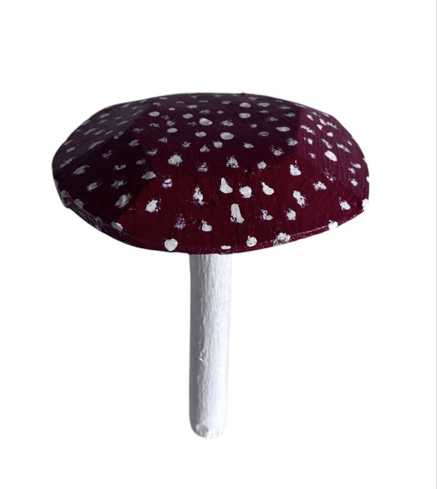 Grzybek muchomor ozdoba do ogrodu retro prl