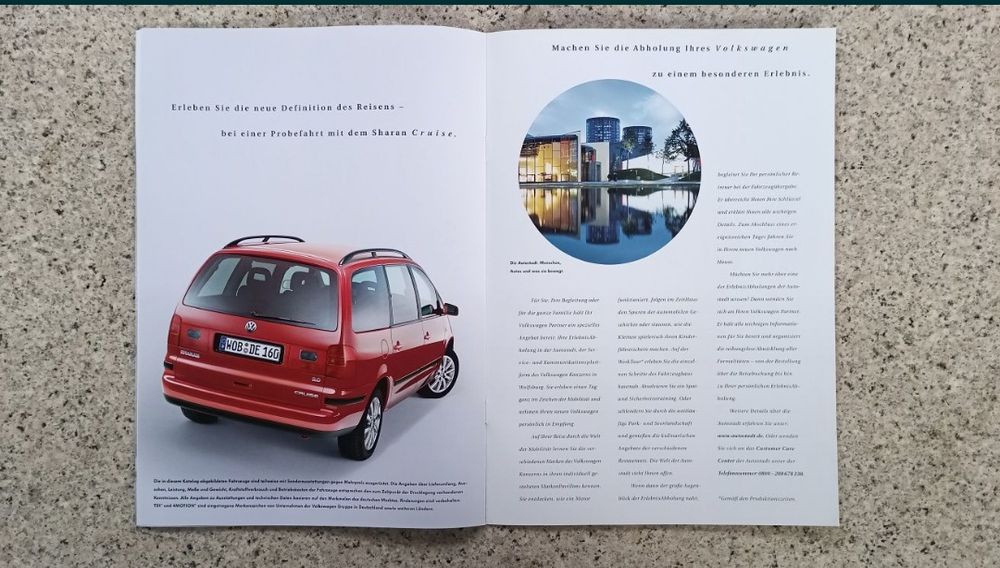 VW Volkswagen Sharan Cruise Prospekt