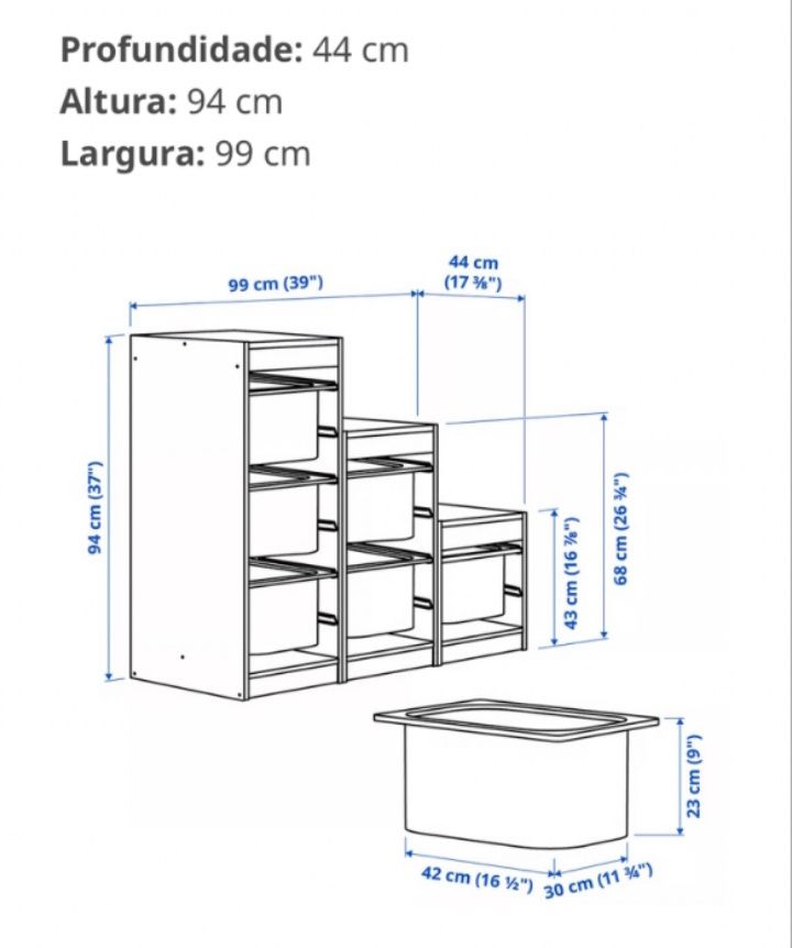 Móvel arrumação IKEA