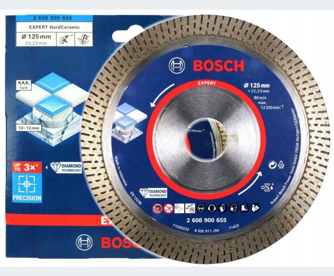 Diamentową Bosch Tarcza 125mm Ceramika Marmur Gres