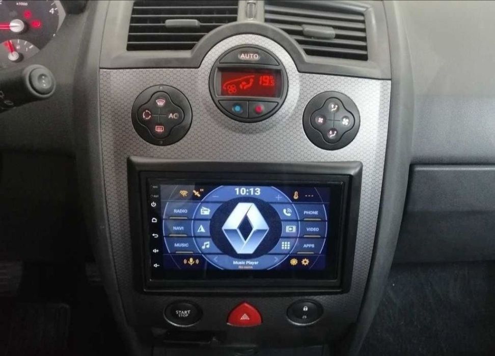Radio 2 DIN Megane 2 + GPS + Carplay + Novos em caixa