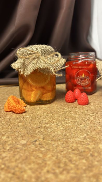 Velas de jam naturais