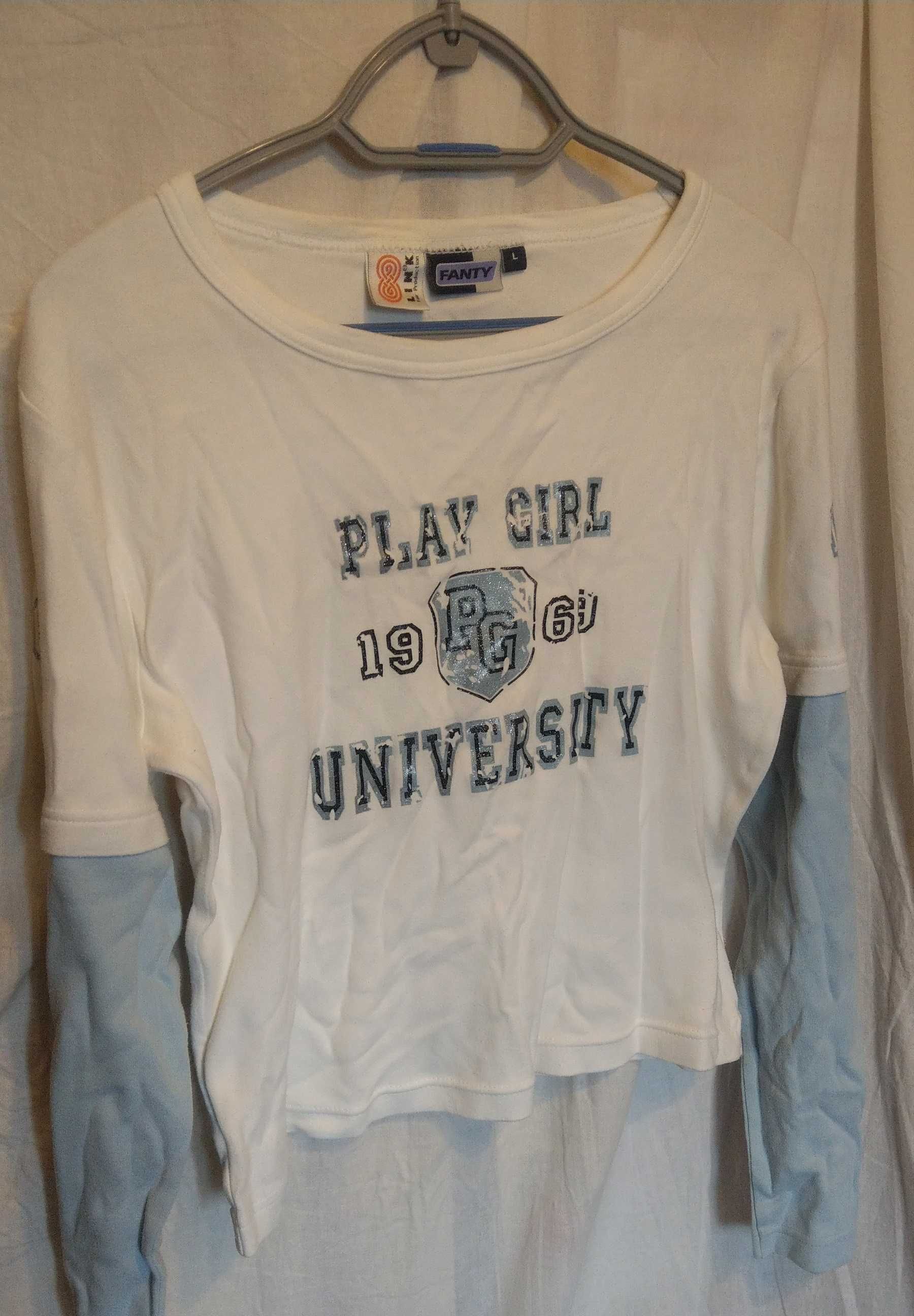 Bluzka biała Play Girl 1969 L M XL