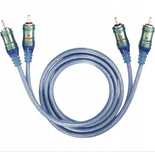 OEHLBACH NF SET ICE BLUE, 1m kabel audio 2 x RCA Niebieski
