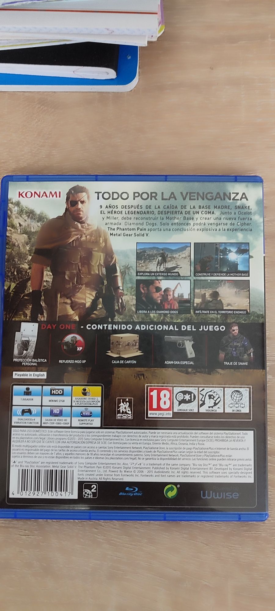 Діск на псп4 Metal Gear SolidV